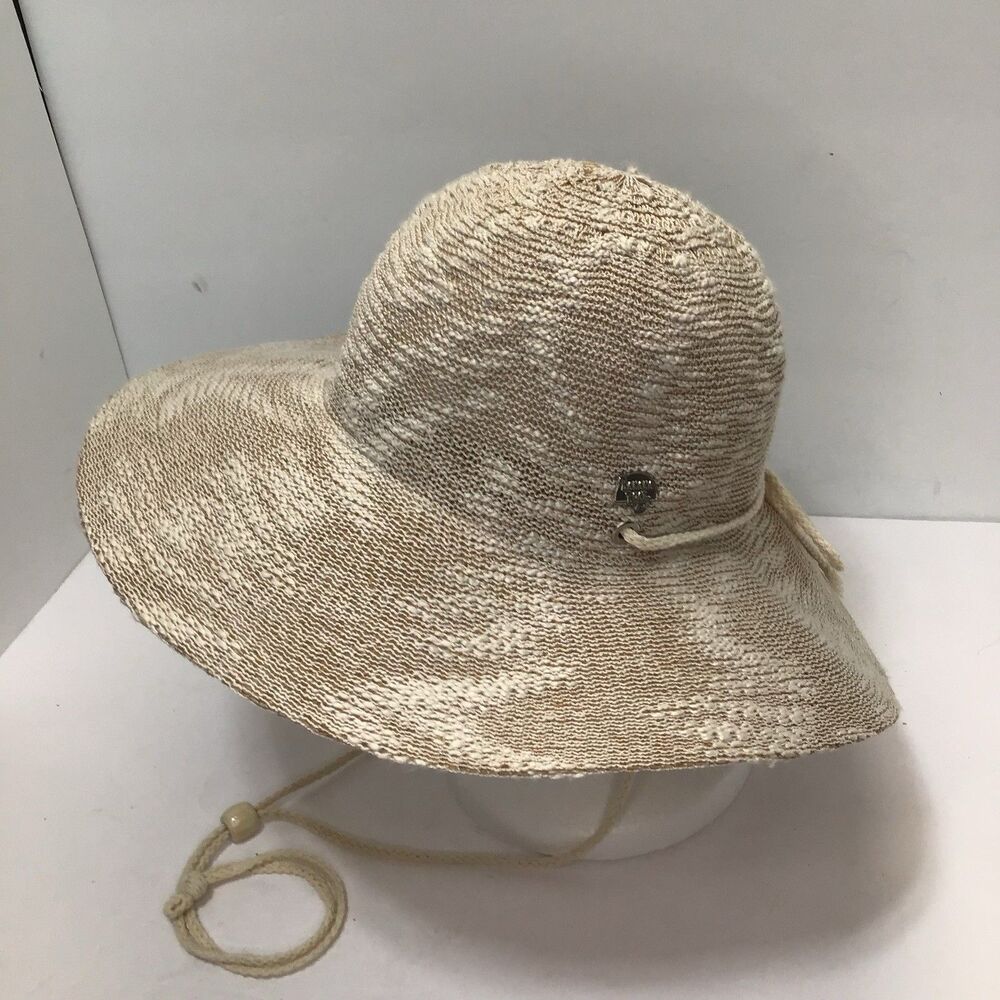 Banana Boat Natural Sun Hat Braided Rope Wide Brim Beach Boonie Crushable OS